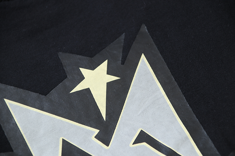 Hellstar Crack Print T-shirt Black
