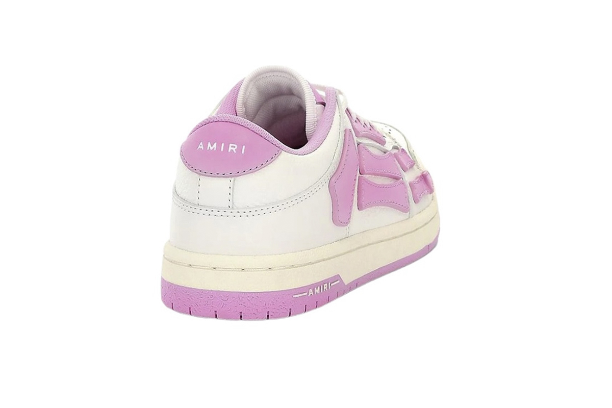 Amiri Skel Top Low White Pink