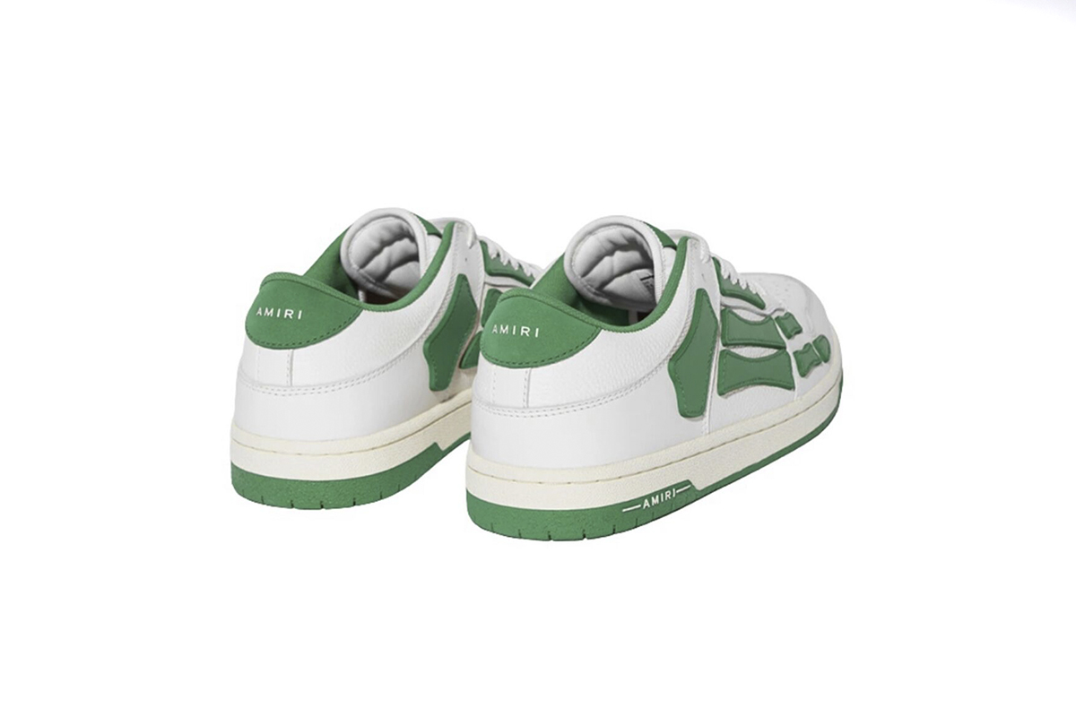 Amiri Skel Top Low White Green
