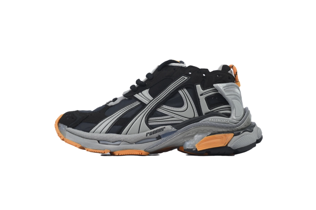 Balenciaga Runner Sneaker Black Fluo Orange 772774 W3RNY 1878