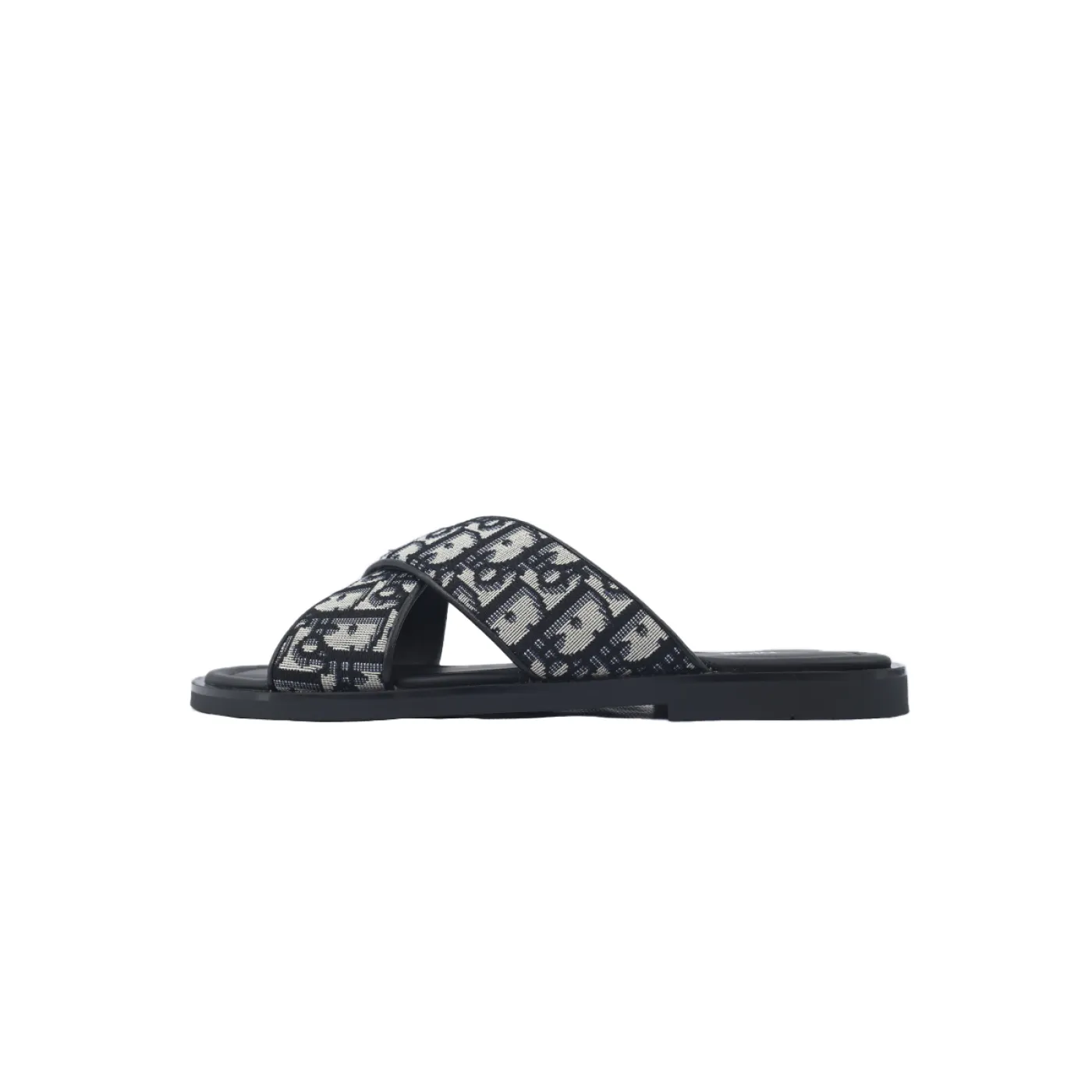 Dior Alias Sandal Beige And Black Dior Oblique Jacquard