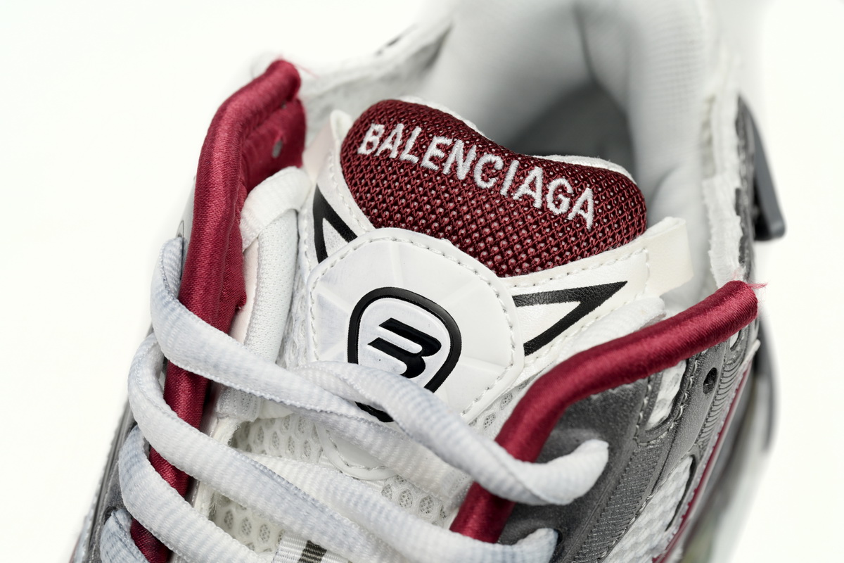 Balenciaga Runner White Wine Red 677403 W3RB3 9069