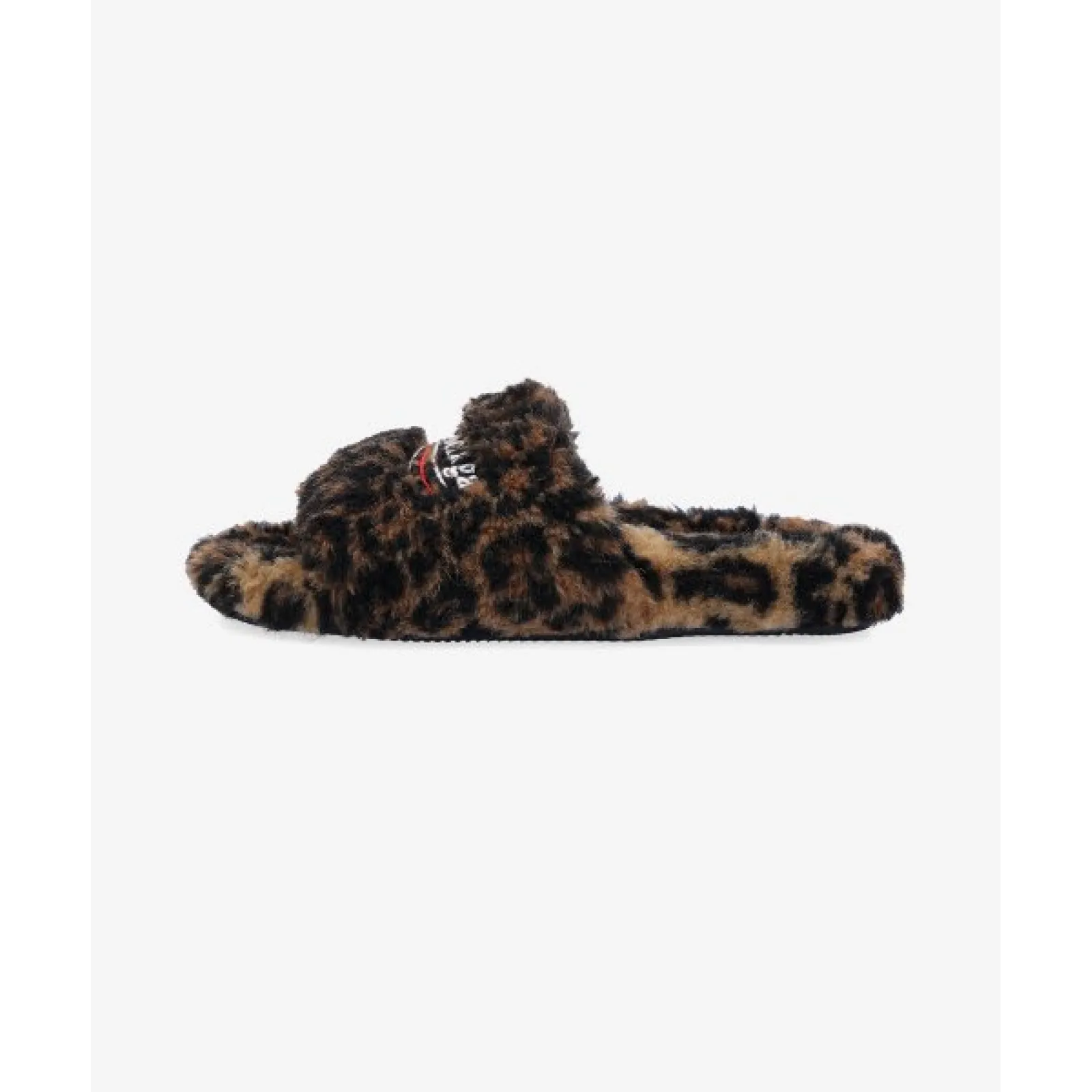 Balenciaga Furry Slides Leopard