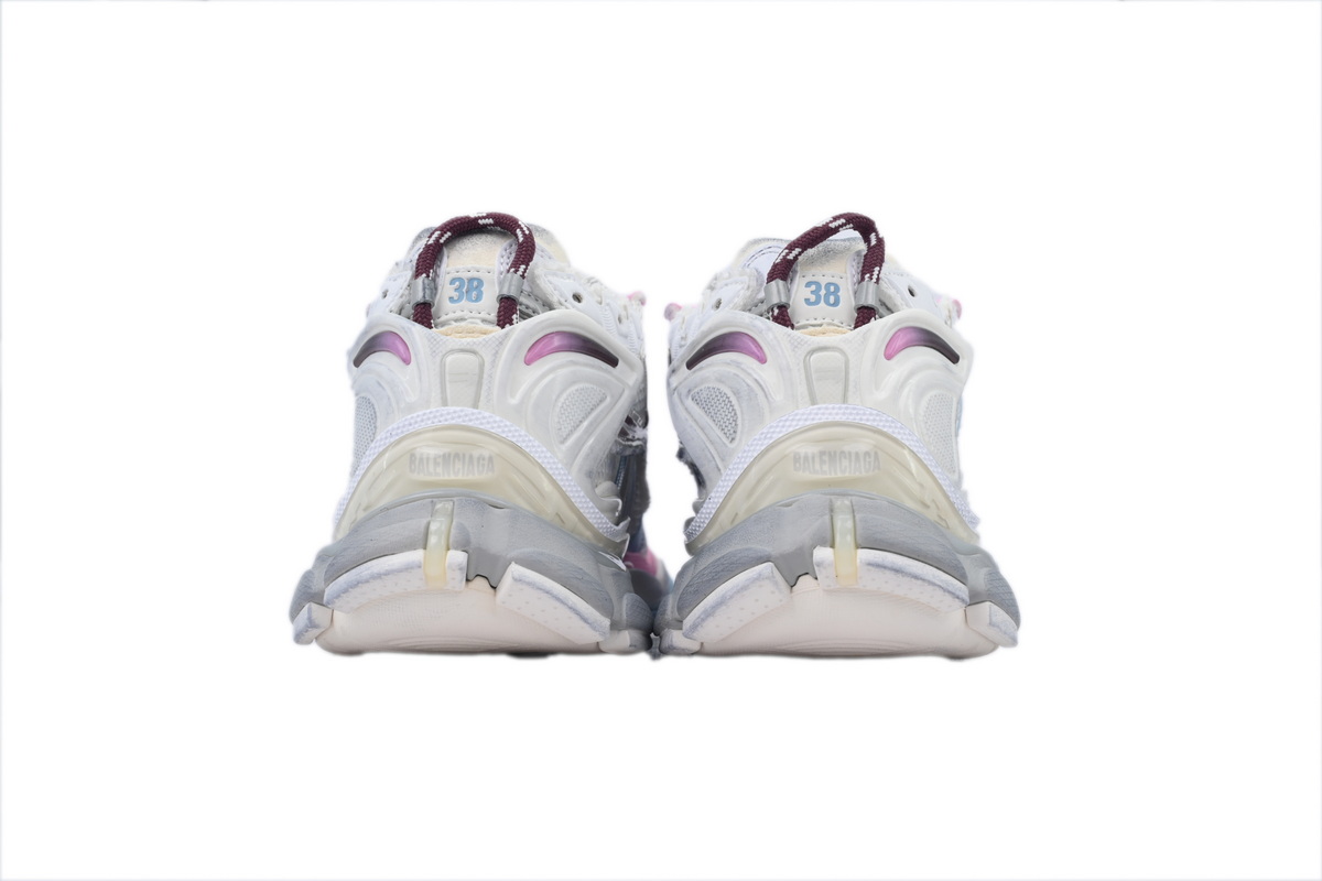 Balenciaga Runner Sneaker White Blue Pink 772767 WRUNG 3120
