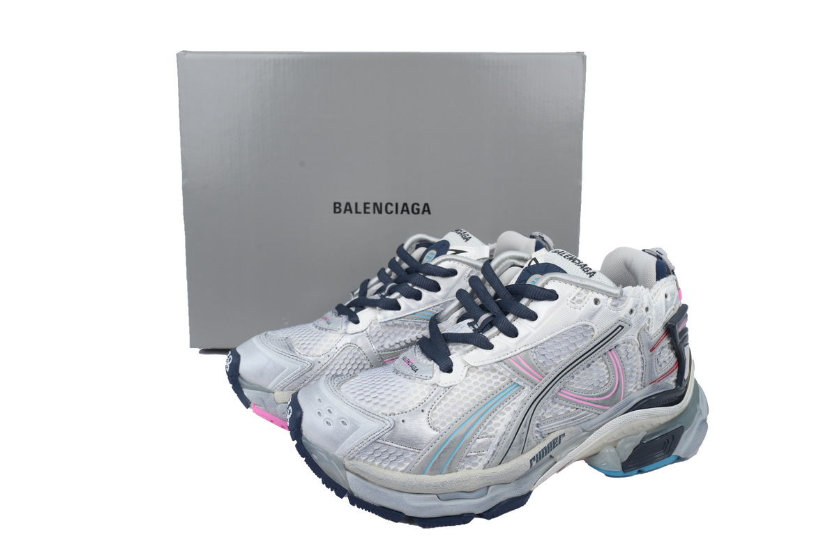 Balenciaga Runner Sneaker Grey White Black 772767 W3RNY 0322