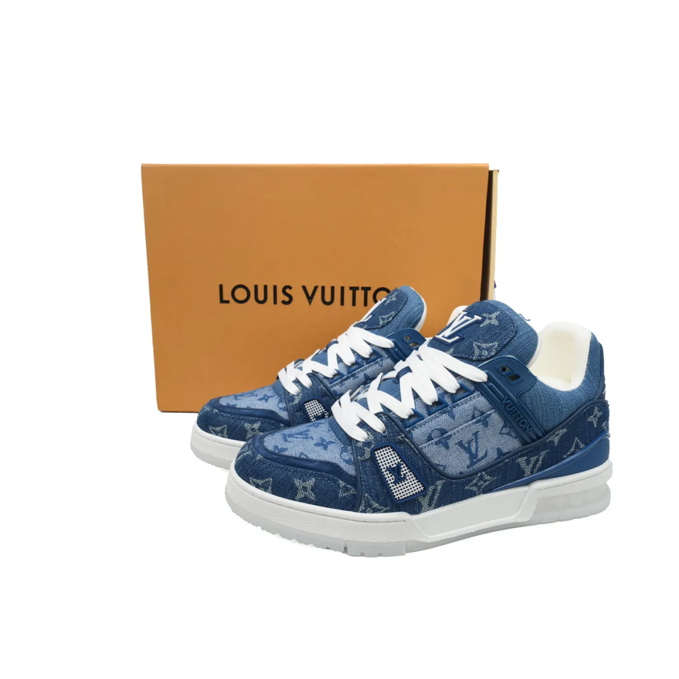 Louis Vuitton Trainer Denim Blue