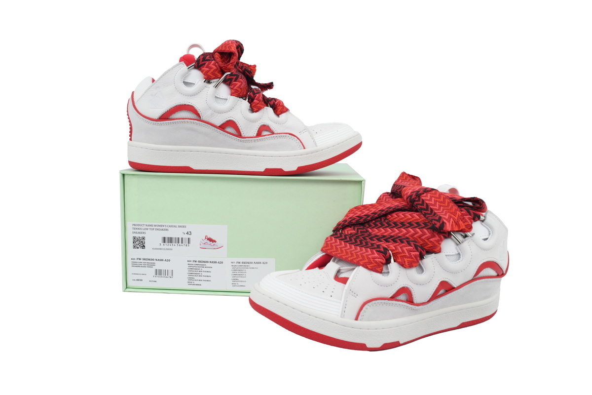 LANVIN White White Red
