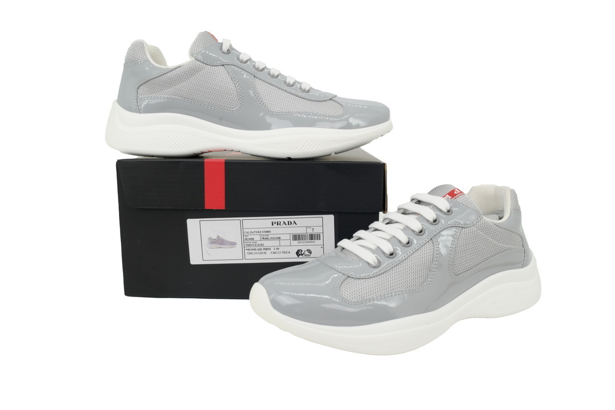 Prada Sneakers White Gray