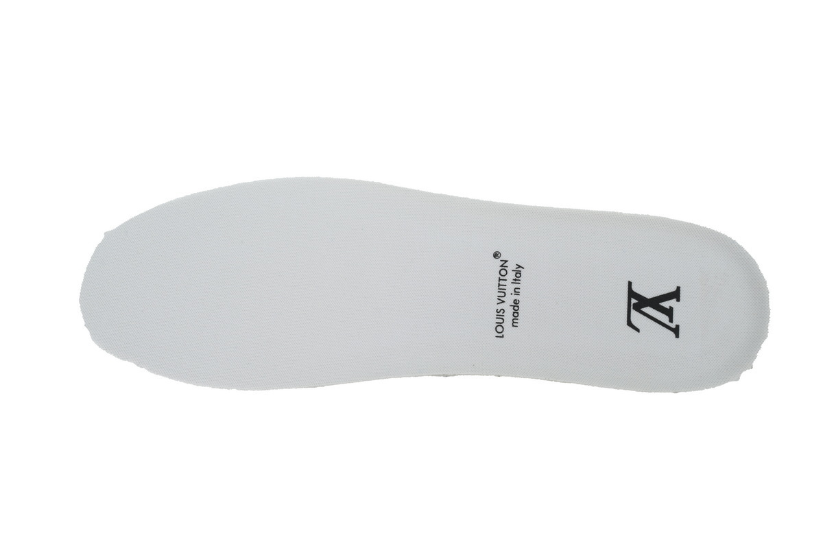 Louis Vuitton Trainer White Green Rivets