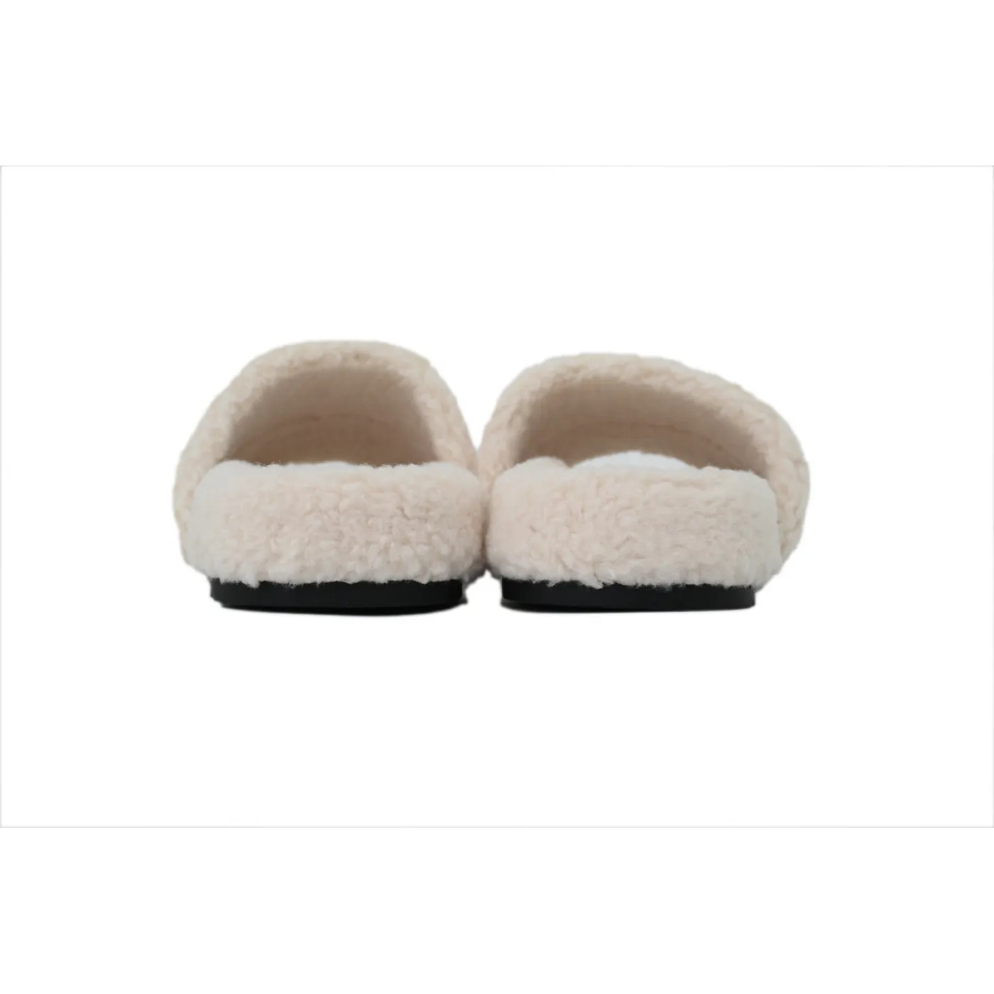 Chanel Wool Slippers White