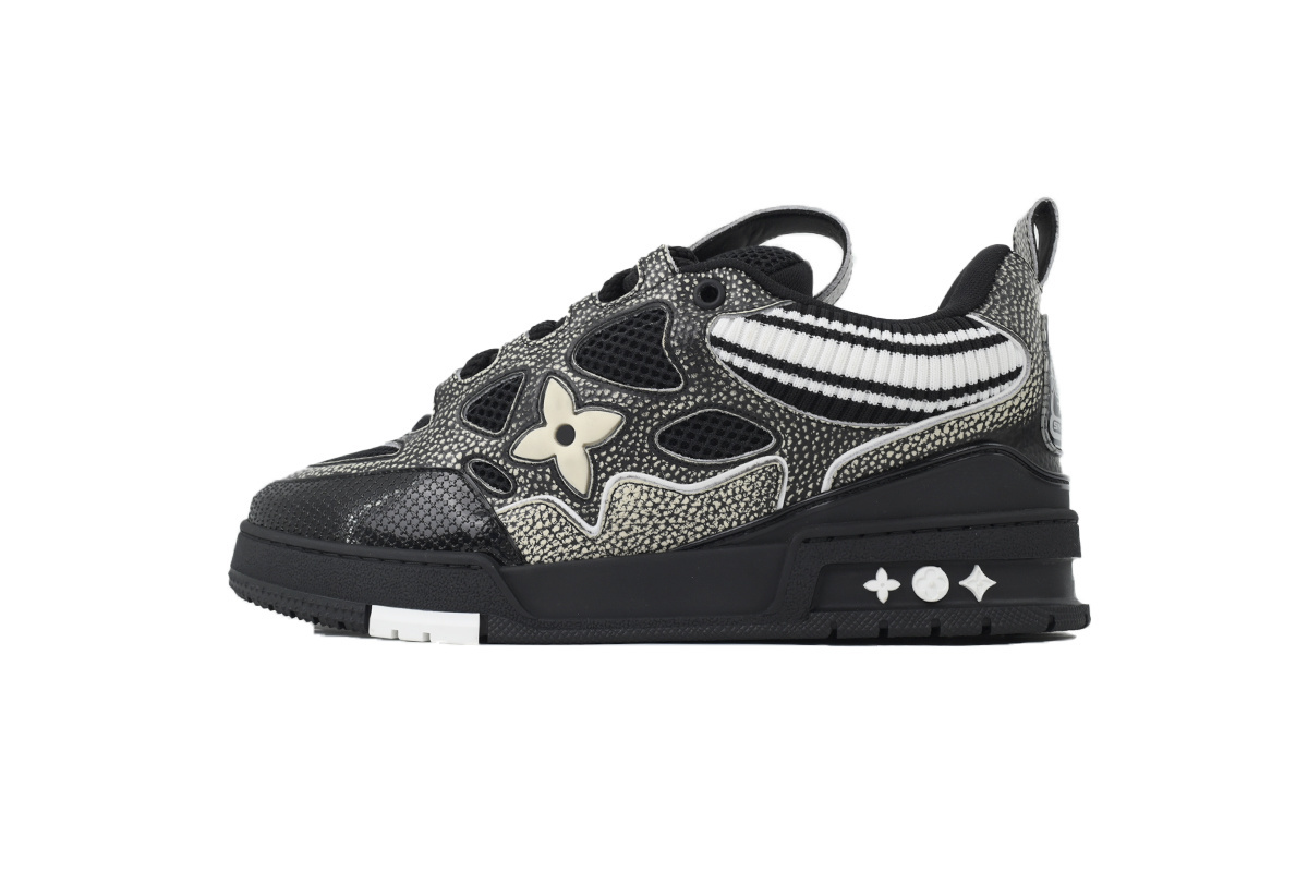 Louis Vuitton LV Skate Sneaker Knitted Collar Black 1AHSXP