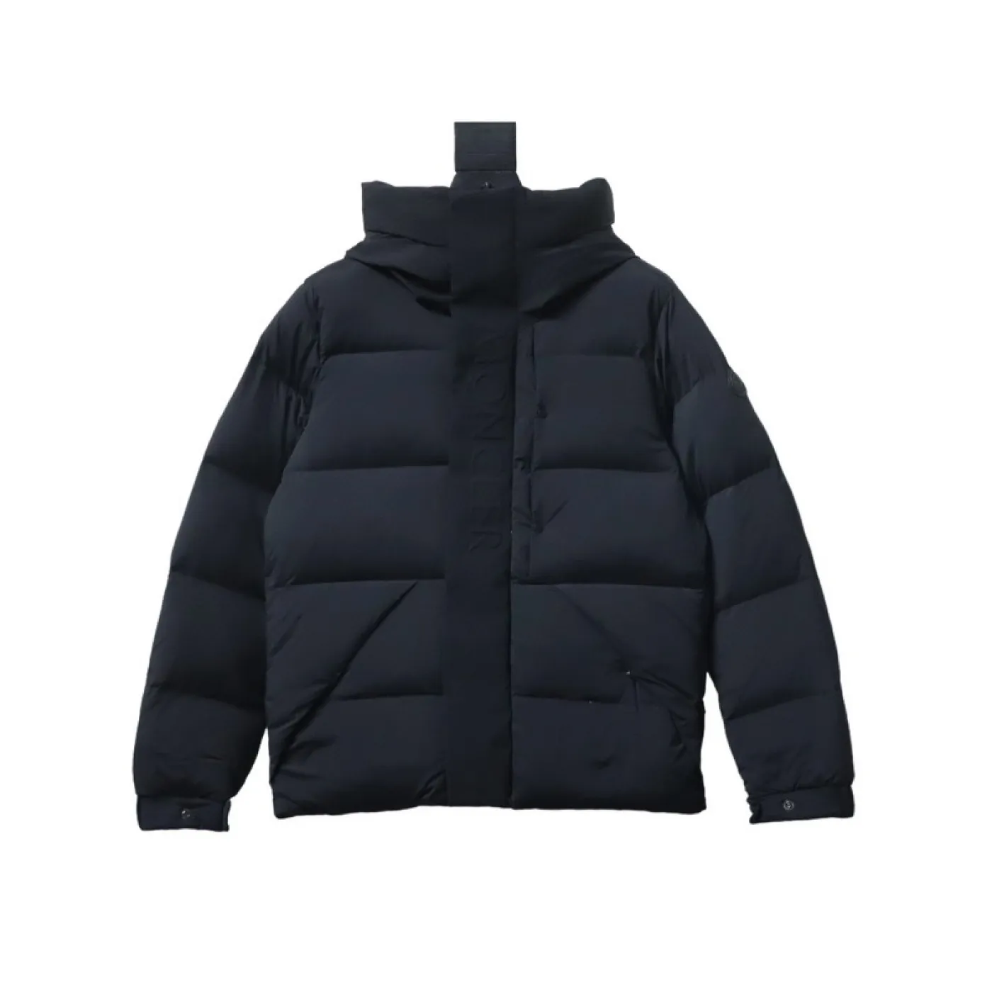Moncler Black Madeira Hooded Short Down Jacket