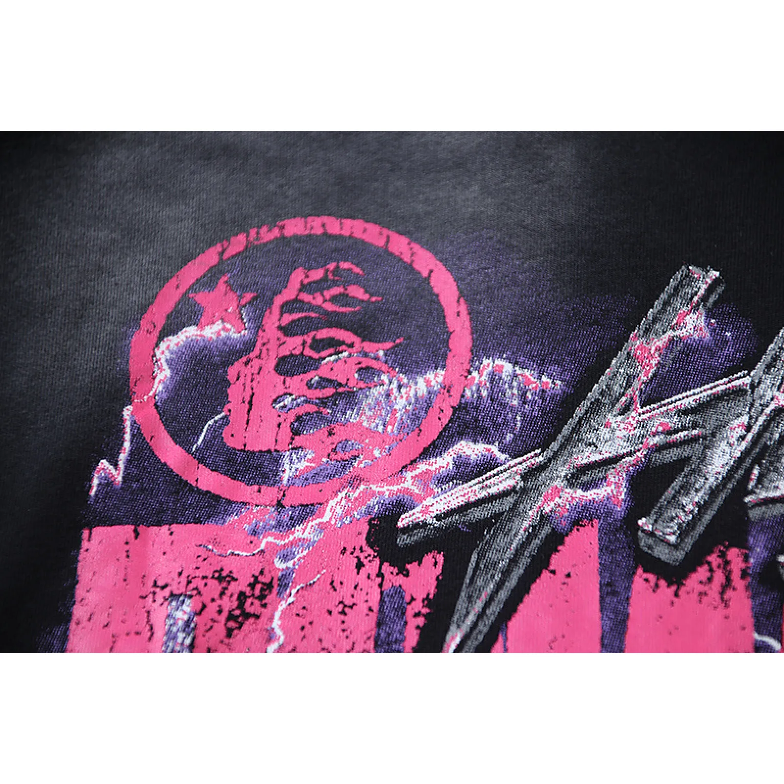 Hellstar Powered By The Star T-Shirt Black Purple