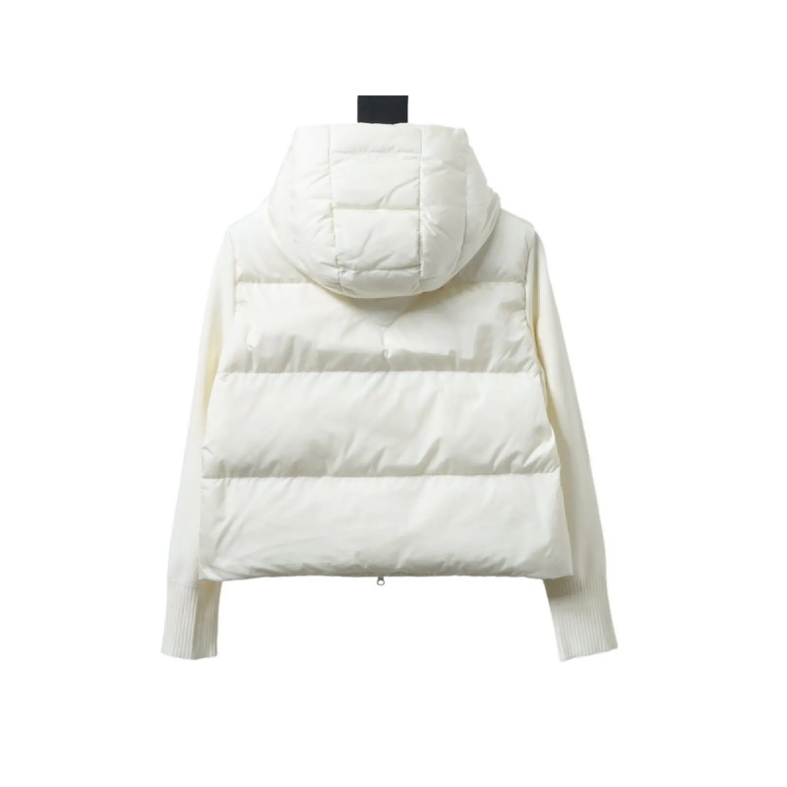 Canada goose Plaid Hooded Knitted Jacket White