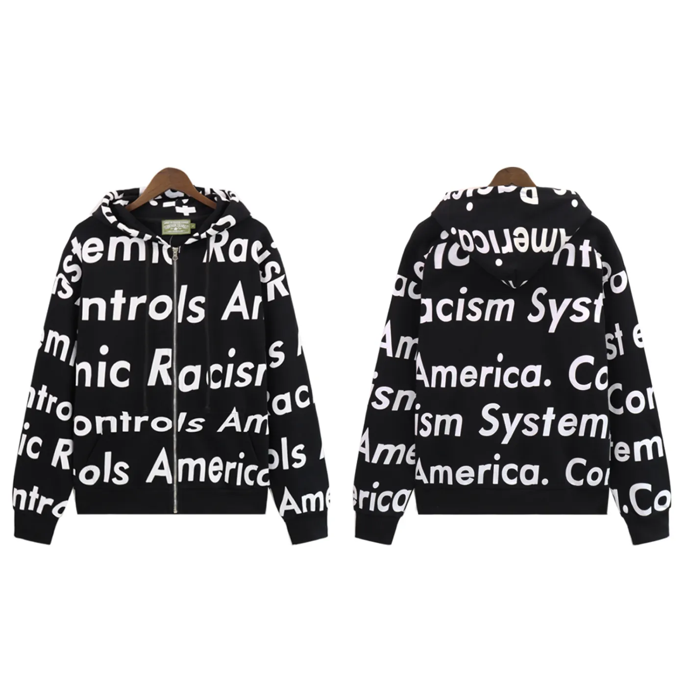 Denim Tears x Arthur Jafa Systemic Racism Controls America Hoodie