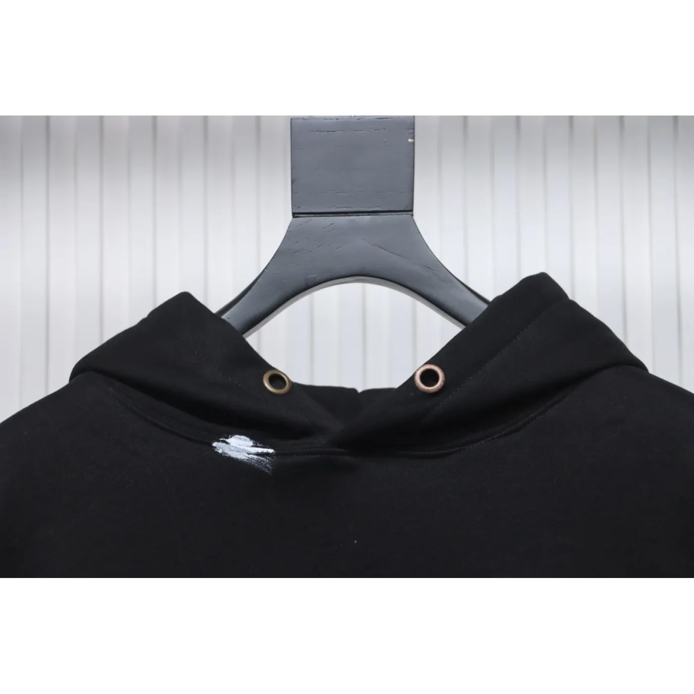Gallery Dept. Splatter Letter Hoodie Black