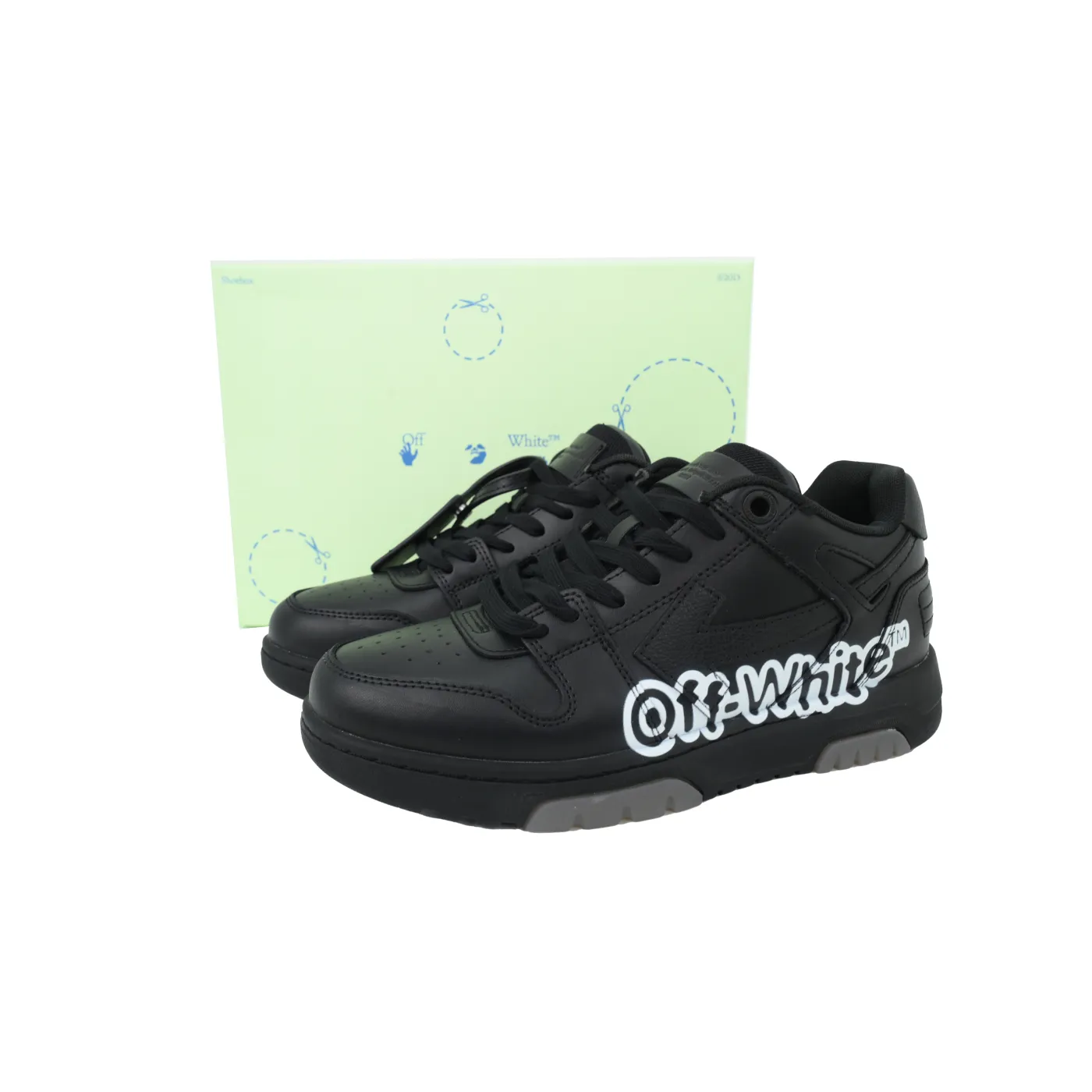 Off-White Out Of Office Black Print OMIA189S 22LEA004 1001
