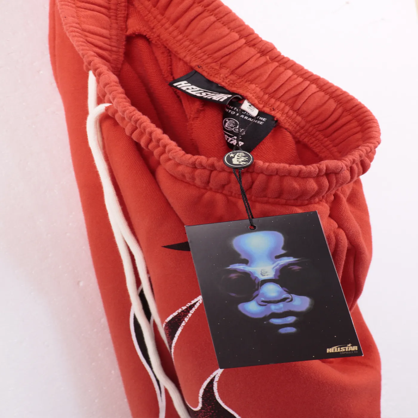 Hellstar Halloween Skeleton Airbrushed Hoodie + Sweatpants Set Red