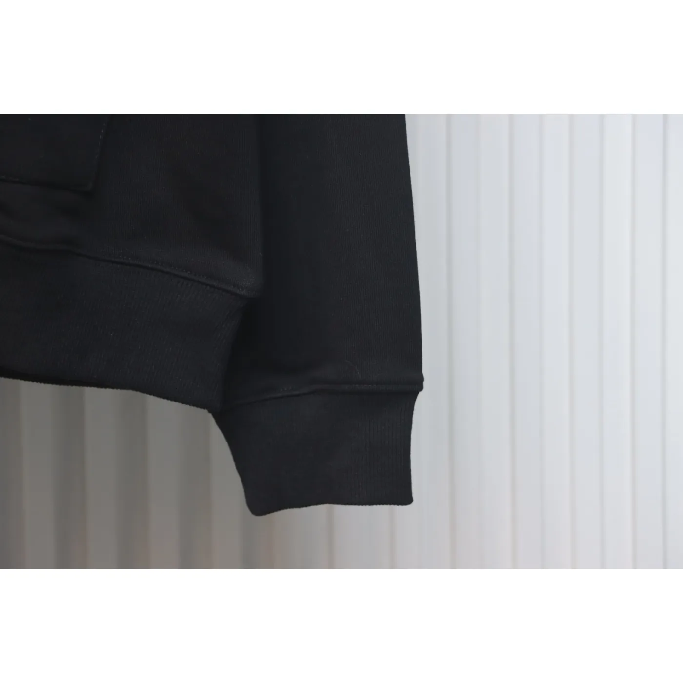 Stone Island Classic Logo Sleeve Patch Zipper Hoodie Black