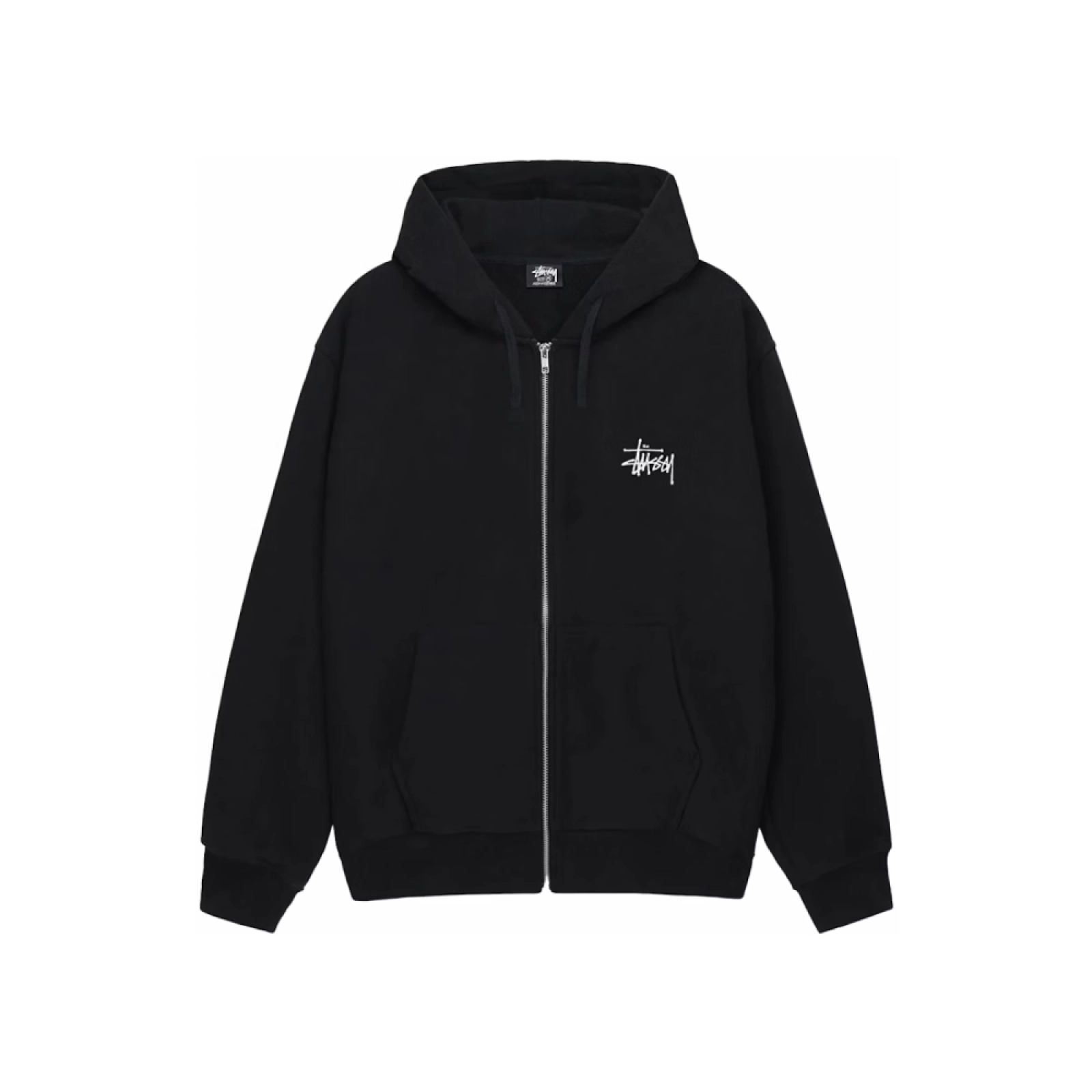 Stussy Basic Stussy Zip Hoodie Black+Amiri Jeans