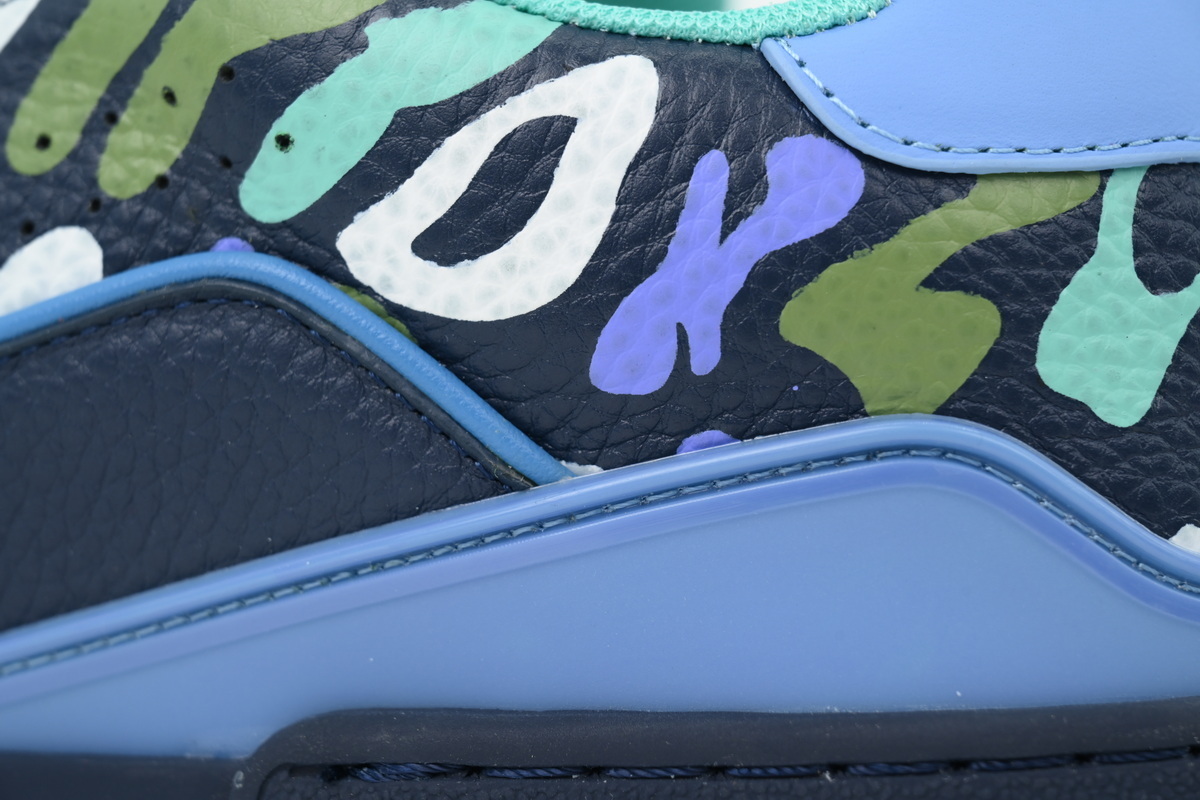 Louis Vuitton LV Trainer Camouflage Blue