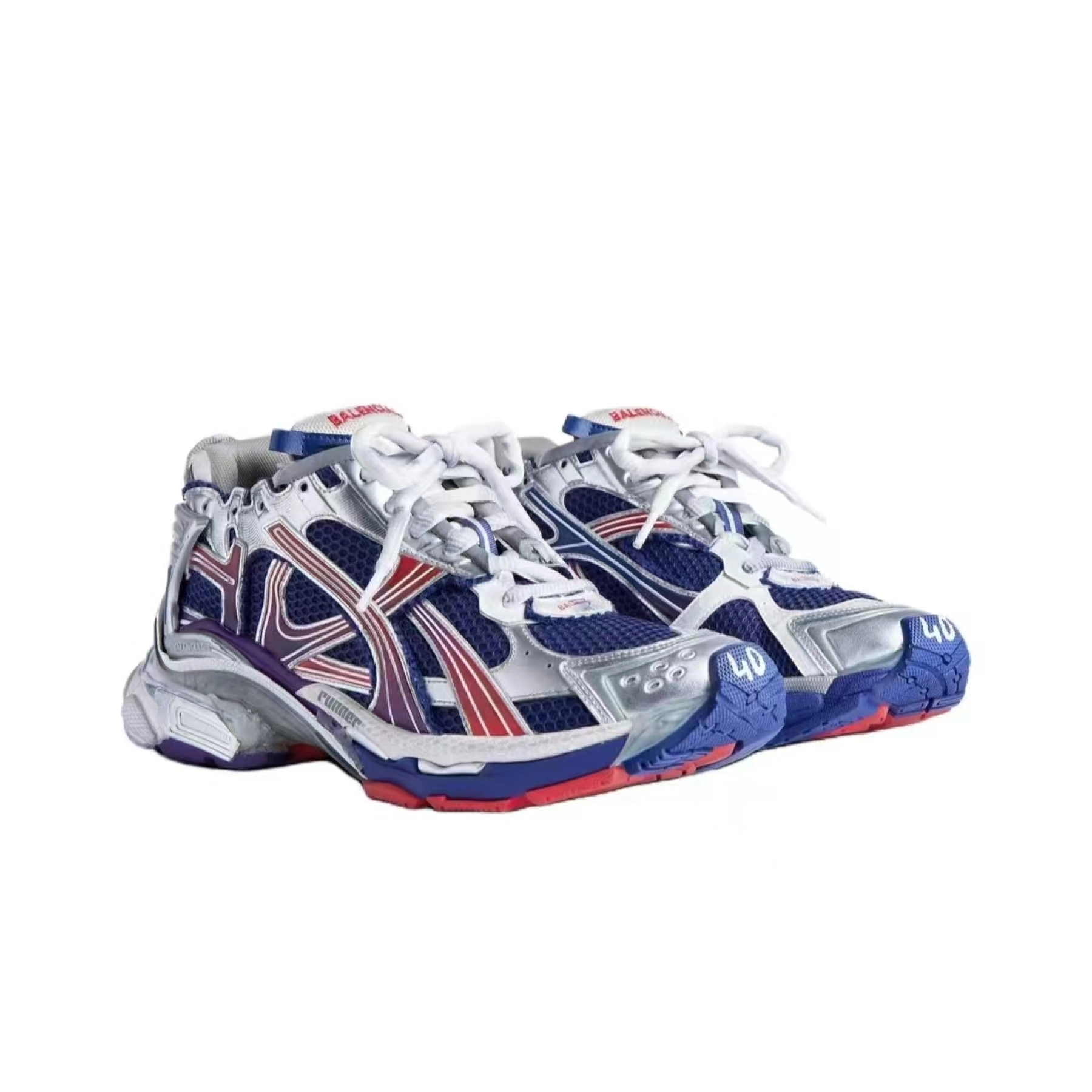 Balenciaga Runner Gradient Navy Red Grey