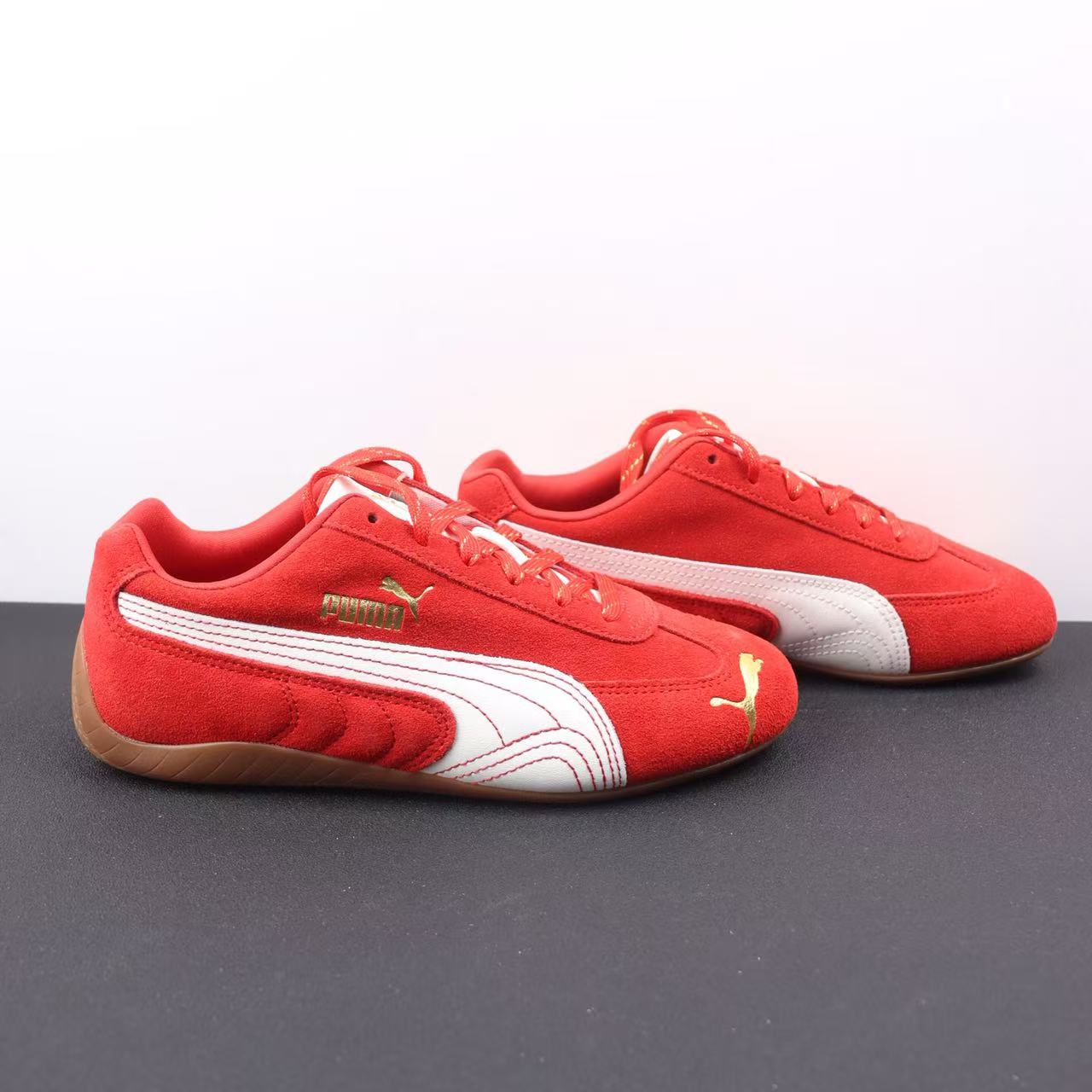 PUMA Speedcat OG Shoes in Red and White